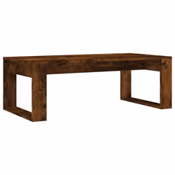 vidaXL Coffee Table Side Table End Table Sofa Table White Engineered Wood - smoked oak - Additional view 5