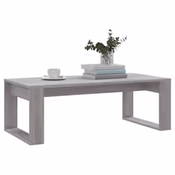 vidaXL Coffee Table Side Table End Table Sofa Table White Engineered Wood - grey sonoma