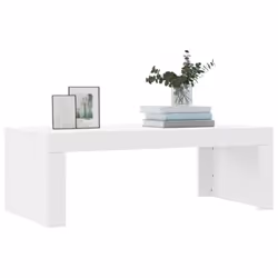 vidaXL Coffee Table Side Table End Table Sofa Table White Engineered Wood - white