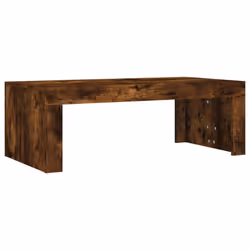 vidaXL Coffee Table Side Table End Table Sofa Table White Engineered Wood - smoked oak - Additional view 5