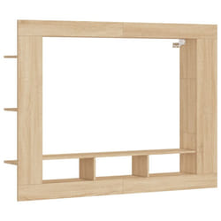 vidaXL TV Cabinet TV Console Sideboard Media Console White Engineered Wood - high gloss white