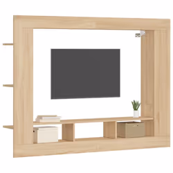 vidaXL TV Cabinet TV Console Sideboard Media Console White Engineered Wood - high gloss white - Additional view 2