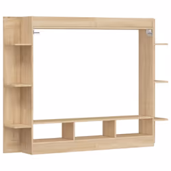 vidaXL TV Cabinet TV Console Sideboard Media Console White Engineered Wood - high gloss white - Additional view 5