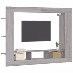 vidaXL TV Cabinet TV Console Sideboard Media Console White Engineered Wood - grey sonoma