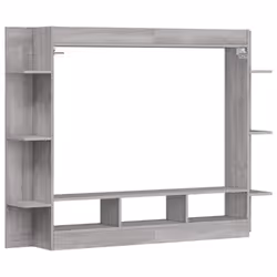 vidaXL TV Cabinet TV Console Sideboard Media Console White Engineered Wood - grey sonoma - Additional view 5