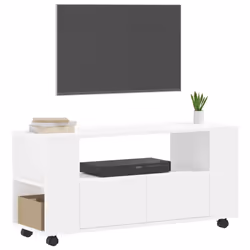 vidaXL TV Cabinet TV Console Sideboard Media Console White Engineered Wood