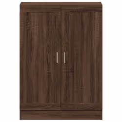 vidaXL Book Cabinet Bookcase Shelf Storage Cabinet Brown Oak Engineered Wood - Additional view 5