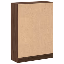 vidaXL Book Cabinet Bookcase Shelf Storage Cabinet Brown Oak Engineered Wood - Additional view 7