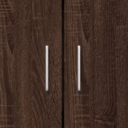 vidaXL Book Cabinet Bookcase Shelf Storage Cabinet Brown Oak Engineered Wood - Additional view 8