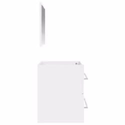 vidaXL Bathroom Cabinet Vanity Unit with Mirror Sink Cabinet Engineered Wood - white - Additional view 5