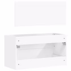 vidaXL Bathroom Cabinet Vanity Unit with Mirror Sink Cabinet Engineered Wood - white - Additional view 6