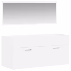 VidaXL 833884, White, Wood, 1000 mm, 385 mm, 460 mm, 100 cm