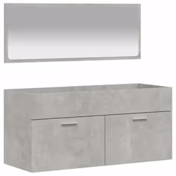 VidaXL 833887, Grey, Wood, 1000 mm, 385 mm, 460 mm, 100 cm