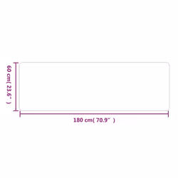 vidaXL Carpet Runner Washable Floor Mat Hallway Runner Rug Floor Carpet Rug - grey, 60 x 180 cm
