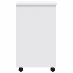 vidaXL Rolling Cabinet with Drawers Mobile File Cabinet Solid Wood Pine MOSS - white, 53 x 39 x 65.5 cm - Additional view 4