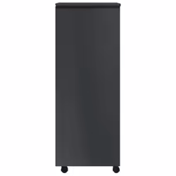 vidaXL Rolling Cabinet Office Cabinet with Drawers White Solid Wood Pine MOSS - grey, 53 x 39 x 103 cm - Additional view 4