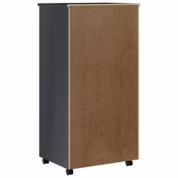 vidaXL Rolling Cabinet Office Cabinet with Drawers White Solid Wood Pine MOSS - grey, 53 x 39 x 103 cm - Additional view 5