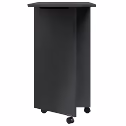 vidaXL Rolling Cabinet with Desk Mobile File Cabinet Solid Wood Pine MOSS - grey - Additional view 4