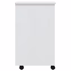 vidaXL Rolling Cabinet Office Cabinet with Drawers Grey Solid Wood Pine MOSS - white - Additional view 4