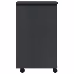 vidaXL Rolling Cabinet Office Cabinet with Drawers Grey Solid Wood Pine MOSS - grey - Additional view 4