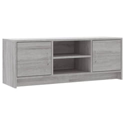 vidaXL TV Cabinet TV Stand Media Console High Gloss White Engineered Wood - grey sonoma