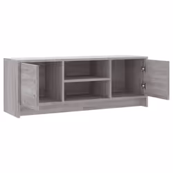 vidaXL TV Cabinet TV Stand Media Console High Gloss White Engineered Wood - grey sonoma - Additional view 5