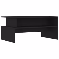 vidaXL Coffee Table Side Table End Table Sofa Table Brown Oak Engineered Wood - black