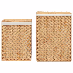 vidaXL Laundry Baskets Storage Basket Laundry Baskets Box 2 pcs Water Hyacinth - Additional view 5