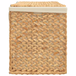 vidaXL Laundry Basket Storage Basket Laundry Bin with 3 Sections Water Hyacinth - Additional view 5