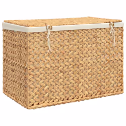 vidaXL Laundry Basket Storage Basket Laundry Bin with 3 Sections Water Hyacinth - Additional view 6