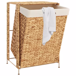 vidaXL Laundry Basket Storage Basket Laundry Bin Baskets Box Water Hyacinth - Additional view 2