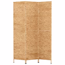 vidaXL Room Divider Folding Balcony Privacy Screen 5-Panel Water Hyacinth - light brown, 122 x 180 cm - Additional view 2