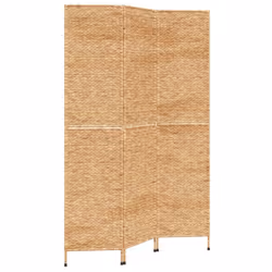 vidaXL Room Divider Folding Balcony Privacy Screen 5-Panel Water Hyacinth - light brown, 122 x 180 cm - Additional view 5