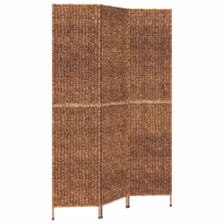 vidaXL Room Divider Folding Balcony Privacy Screen 5-Panel Water Hyacinth - brown, 122 x 180 cm