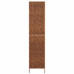 vidaXL Room Divider Folding Balcony Privacy Screen 5-Panel Water Hyacinth - brown, 122 x 180 cm - Additional view 4
