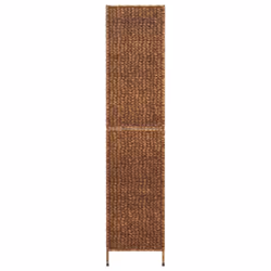 vidaXL Room Divider Folding Balcony Privacy Screen 5-Panel Water Hyacinth - brown, 205 x 180 cm - Additional view 4