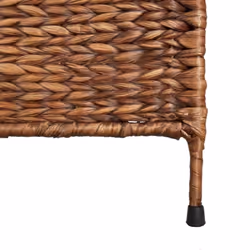 vidaXL Room Divider Folding Balcony Privacy Screen 5-Panel Water Hyacinth - brown, 205 x 180 cm - Additional view 7