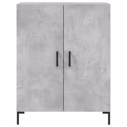 vidaXL Highboard Sideboard Storage Cabinet High Gloss White Engineered Wood - concrete grey, 2 doors - Additional view 7