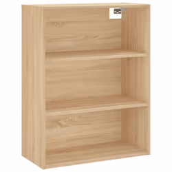 vidaXL Highboard Sideboard Storage Cabinet High Gloss White Engineered Wood - sonoma oak, 2 doors - Additional view 4