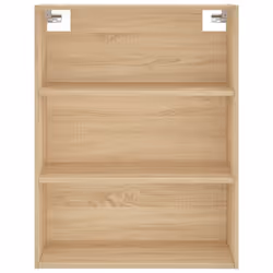 vidaXL Highboard Sideboard Storage Cabinet High Gloss White Engineered Wood - sonoma oak, 2 doors - Additional view 5