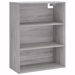 vidaXL Highboard Sideboard Storage Cabinet High Gloss White Engineered Wood - grey sonoma, 1 door 3 drawers - Additional view 4