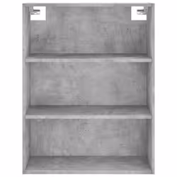 vidaXL Highboard Sideboard Storage Cabinet Home Side Cabinet Engineered Wood - concrete grey, 1 glass door 3 drawers - Additional view 5