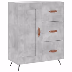 vidaXL Highboard Sideboard Storage Cabinet Cupboard Cabinet Engineered Wood - concrete grey - Additional view 6