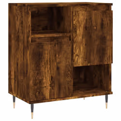 vidaXL Sideboard Storage Cupboard Side Cabinets 3 pcs White Engineered Wood - smoked oak, 3 pcs - Additional view 4