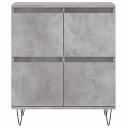 vidaXL Sideboard Storage Cupboard Side Cabinets 2 pcs White Engineered Wood - concrete grey, 2 pcs - Additional view 5
