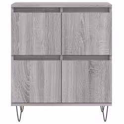 vidaXL Sideboard Storage Cupboard Side Cabinets 2 pcs White Engineered Wood - grey sonoma, 2 pcs - Additional view 5