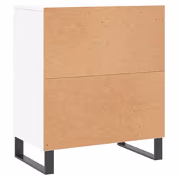 vidaXL Sideboard Storage Side Cabinet Cupboards 2 pcs White Engineered Wood - white, 2 pcs - Additional view 7