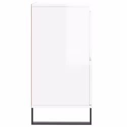vidaXL Sideboard Storage Side Cabinet Cupboards 2 pcs White Engineered Wood - high gloss white, 2 pcs - Additional view 6