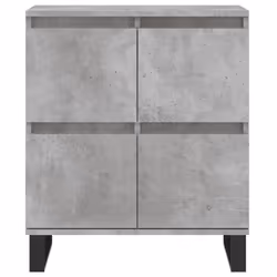 vidaXL Sideboard Storage Side Cabinet Cupboards 2 pcs White Engineered Wood - concrete grey, 2 pcs - Additional view 5