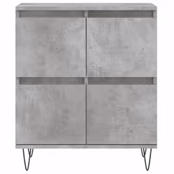 vidaXL Sideboard Storage Cupboard Side Cabinets 2 pcs White Engineered Wood - concrete grey, 3 pcs - Additional view 5